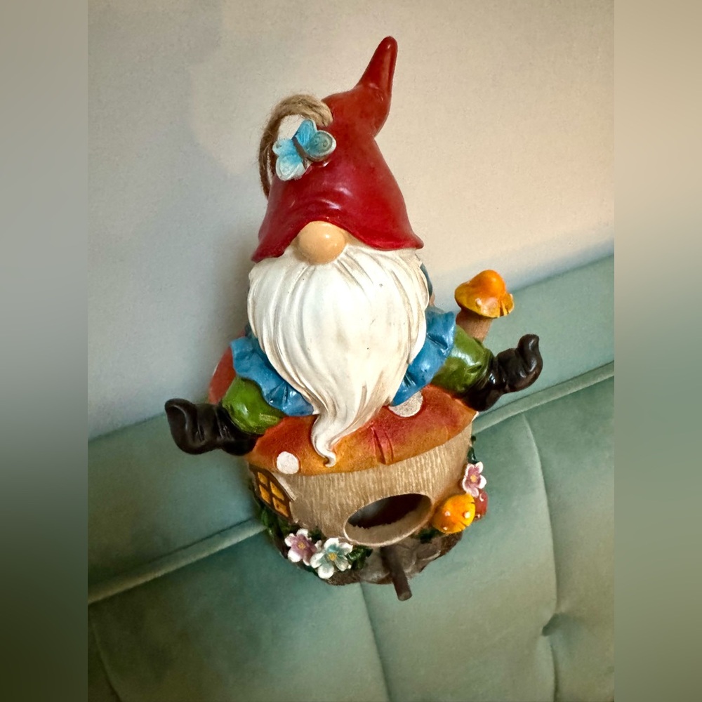 Colorful Gnome Bird Feeder/Ornament